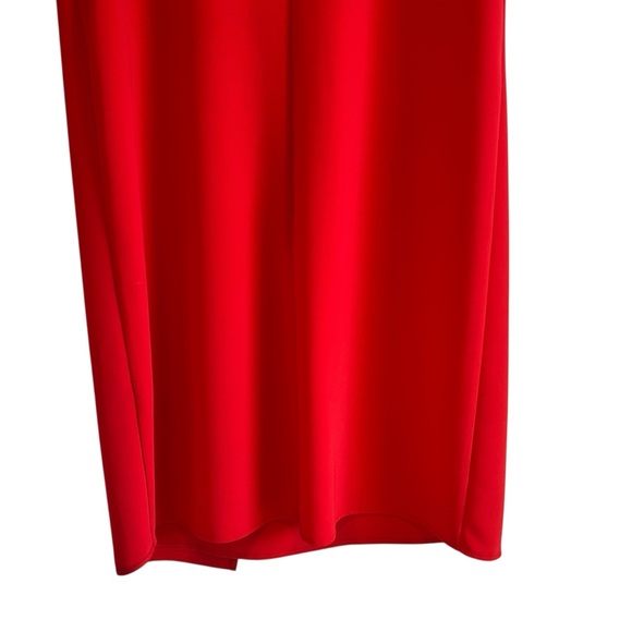 Judith & Charles red draped sleeveless shift dress size 6 excellent condition - Picture 8 of 12